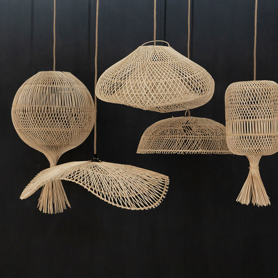 Bazar Bizar De Dumpling Hang- en Vloerlamp - Naturel - M