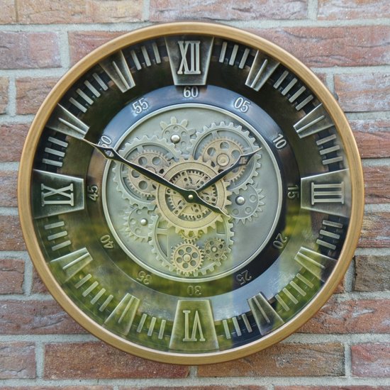 Goods Wandklok Misty Ø46cm zwart goud