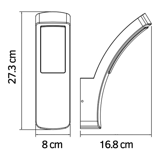 Lampada Design buitenlamp Jette met led