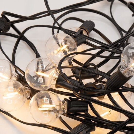 Solar Solar lichtsnoer 10 meter 20 Led lampjes 3W
