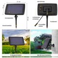 Solar Solar lichtsnoer 10 meter 20 Led lampjes 3W