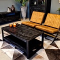 Benoa Britt Coffee Table with Shelf Black 110