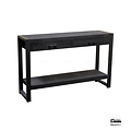 Benoa Britt 2 Drawer Sidetable Black 120