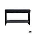 Benoa Britt 2 Drawer Sidetable Black 120