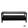 Benoa Britt 3 Drawer TV Cabinet Black 150
