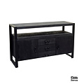 Benoa Britt 2 Door 3 Drawer Sideboard Black 135