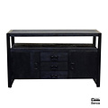 Benoa Britt 2 Door 3 Drawer Sideboard Black 135