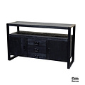 Benoa Britt 2 Door 3 Drawer Sideboard Black 135