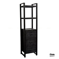 Benoa Britt 3 Drawer Bookshelf Black 55