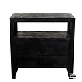 Benoa Britt 2 Drawer Cabinet Black 80