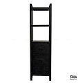 Benoa Britt 3 Drawer Bookshelf Black 55
