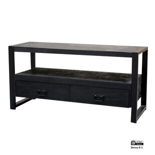 Britt 2 Drawer TV Cabinet Black 120