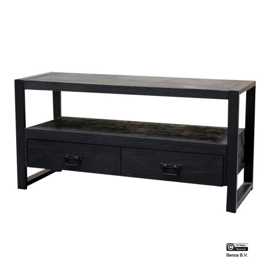 Benoa Britt 2 Drawer TV Cabinet Black 120