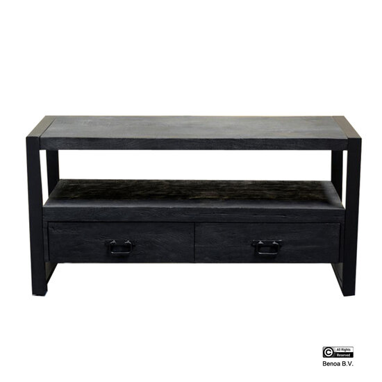 Benoa Britt 2 Drawer TV Cabinet Black 120