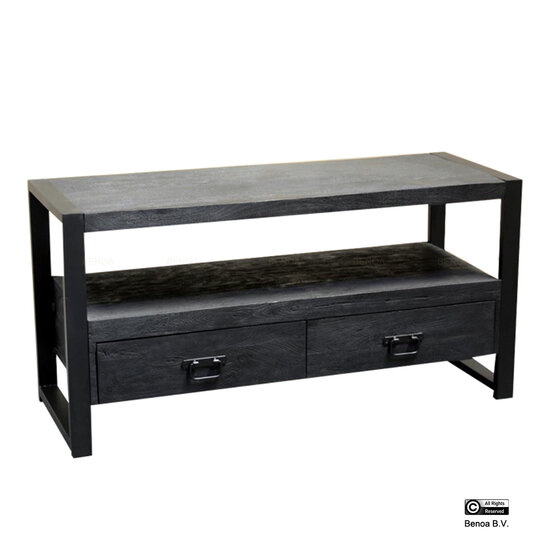 Benoa Britt 2 Drawer TV Cabinet Black 120