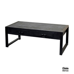 Britt 2 Drawer Coffee Table Black 120