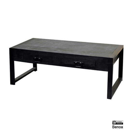 Benoa Britt 2 Drawer Coffee Table Black 120