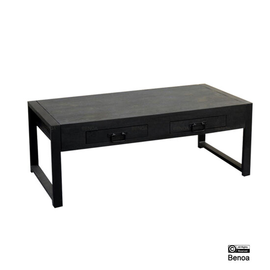 Benoa Britt 2 Drawer Coffee Table Black 120