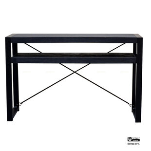 Britt 2 Shelf Console Table Black 120
