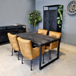 Britt Dining Table Black 140