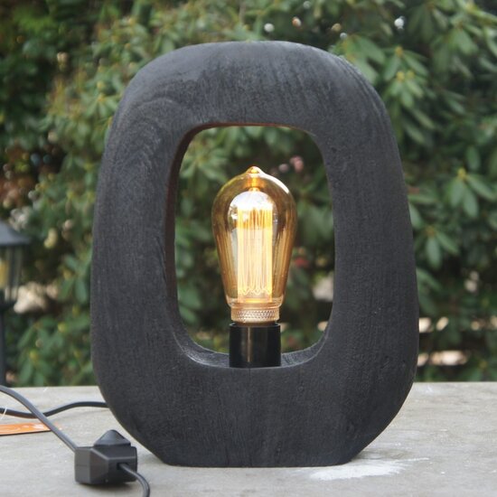 By Mooss Houten tafellamp Gibs in 3 varianten