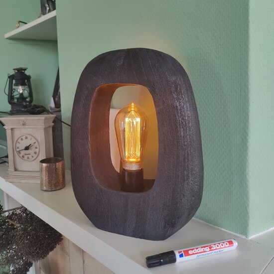 By Mooss Houten tafellamp Gibs in 3 varianten