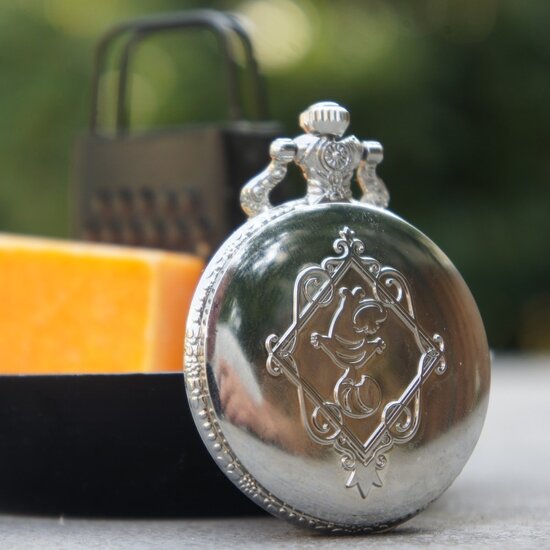 Goods Pocketwatch  zilverkleur 4,7cm