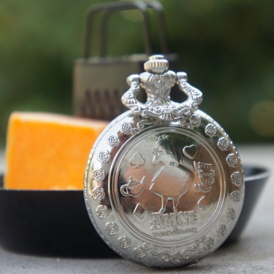 Goods Pocketwatch  zilverkleur 4,7cm