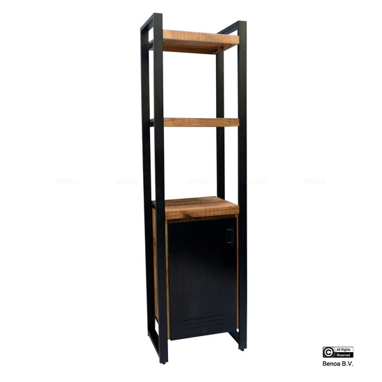 Benoa Bas 1 Door Bookshelf 55