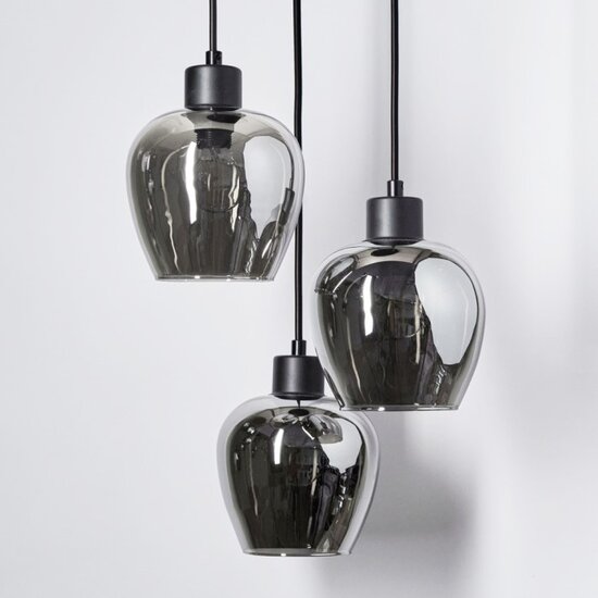 lumen 3 lichts smoke hanglamp