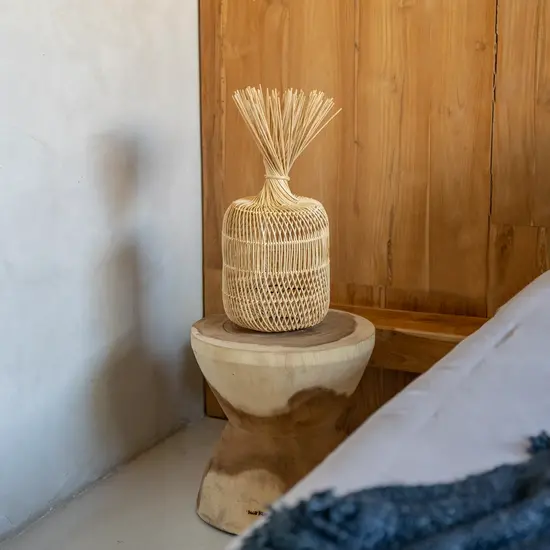 Bazar Bizar De Dumpling Hang- en Vloerlamp - Naturel - S