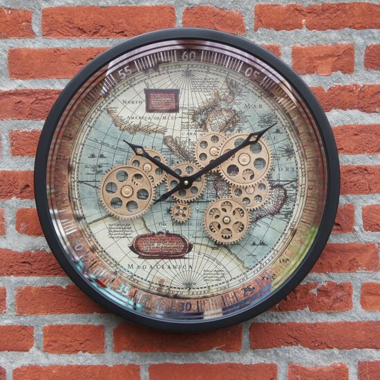 Goods Wandklok met radaren  Ø46cm Boaz