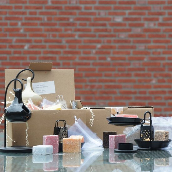 HomeBound Moederdag geur cadeau met amberblokjes aanbieding