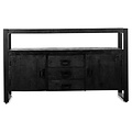 Benoa Britt 2 Door 3 Drawer Sideboard Black 135