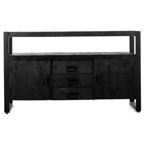 Benoa Britt 2 Door 3 Drawer Sideboard Black 135