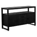 Benoa Britt 2 Door 3 Drawer Sideboard Black 135