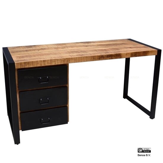 Benoa Bas 3 Drawer Desk 145
