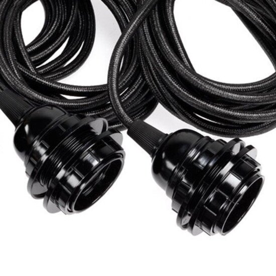 Hoopzi Lampfitting voor Plafond - Zwart - 3 Fittings