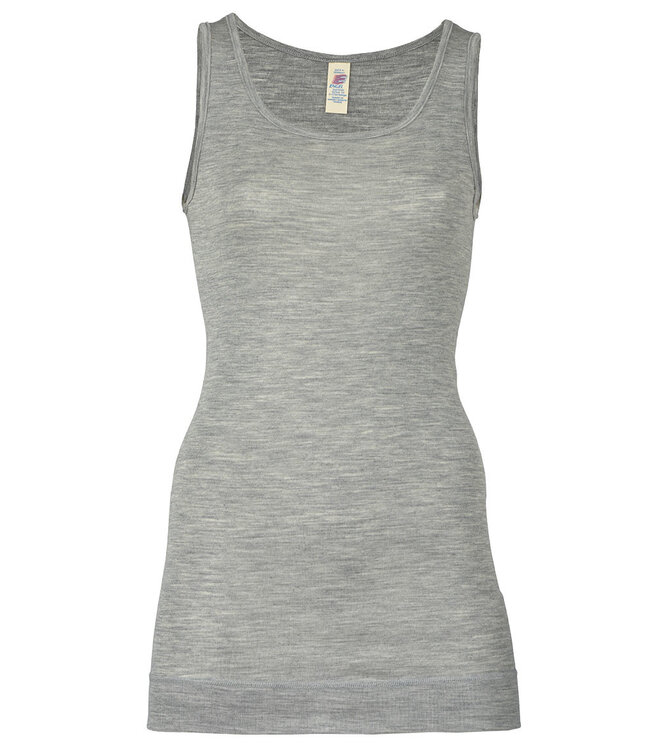 ENGEL NATUR extra lang hemd LONGTOP wol zijde GRIJS