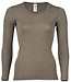 Engel Natur Wol zijde longsleeve dames WALNOOT wollen ondergoed