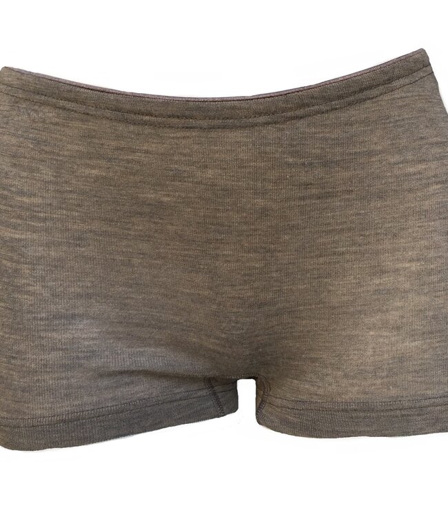 ENGEL NATUR Wol zijde boxer hipster broekje dames WALNOOT