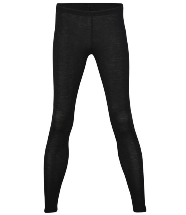 ENGEL Wol zijde legging dames wollen ondergoed ZWART
