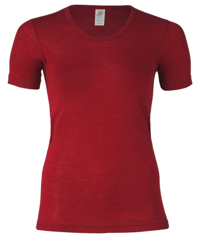 ENGEL Wol zijde dames shirt met korte mouw MALVE wollen ondergoed