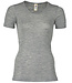 ENGEL Wol zijde dames shirt met korte mouw GRIJS wollen ondergoed