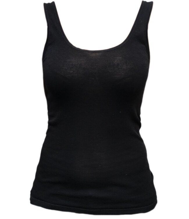 Engel Natur Wol zijde hemd dames ZWART wollen ondergoed