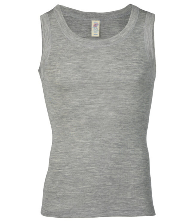 ENGEL hemd biologische wol en zijde heren GRIJS