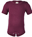 Engel ENGEL wol zijde BABY romper KORTE MOUW effen ORCHIDEE