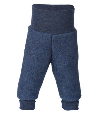 Engel ENGEL NATUR wollen baby broekje wolfleece baby BLAUW MELANGE