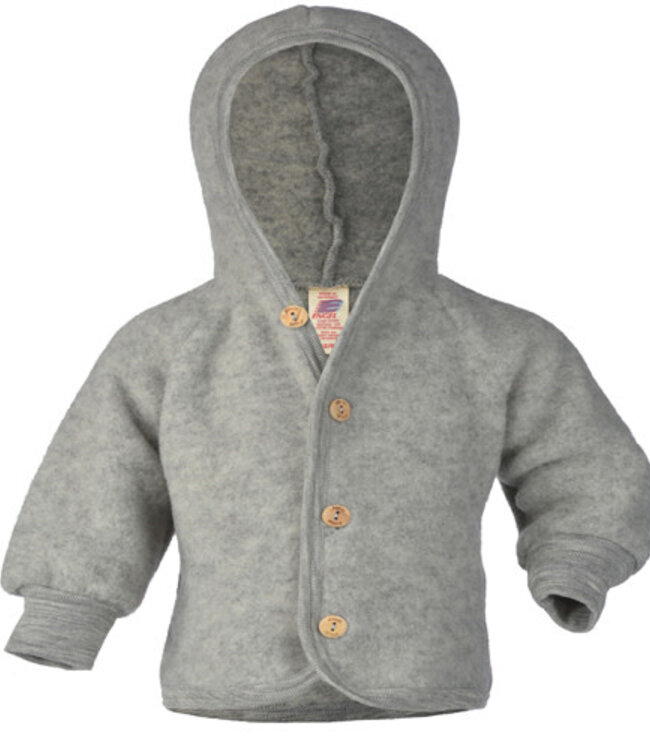 ENGEL NATUR wollen jasje baby wolfleece GRIJS