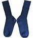 Hirsch Natur wollen sokken effen  JEANS BLAUW  151 09